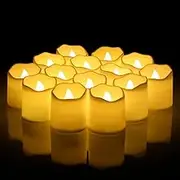 FRNYFREL Flameless Votive Candles, Battery Operated LED Fake Candle,25 Pack 200+Hour Electric Realistic Tea Lights in Warm White for Wedding, Diwali, Valentine's Day, Halloween,Christmas Decorations