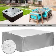 NEFU Spa Cover - Silver and Black - 218x218x90cm