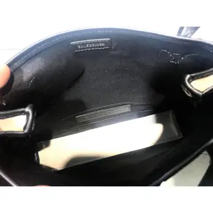 Balenciaga 390346 XS Navy 經典帆布包 附可斜背長肩帶 黑白經典款