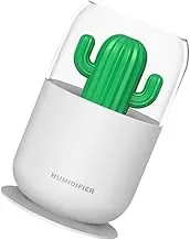OKUMEYR Portable Mini Cactus Humidifier USB Car Office Humidifier for Bedroom Travel and Home Compact Cool Mist Air Purifier with USB Power for Fresh Air and Skin Relief