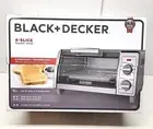 Black & Decker 4-Slice Stainless Steel Toaster Oven with Temp Control 1150 watt