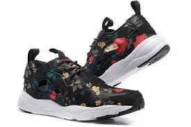 南 現 REEBOK FURYLITE SR V63574 黑 小碎花 彈性繩 透氣 休閒 健走 慢跑鞋