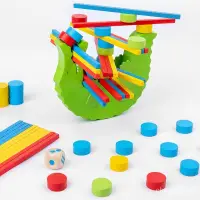 在飛比找蝦皮商城精選優惠-🌈木製益智兒童玩具鱷魚疊疊高疊疊樂平衡遊戲 親子早敎 幼兒園