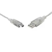 8ware UC-2003ABN 8Ware 3m USB 2.0 Cable USB-A to 5-pin Mini USB Metal Sheath UL Approved