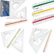 Mr. Pen- 3 Pc Large Triangular Ruler Set, Scale, 11” 30/60 and 8”...