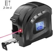 2-in-1 Laser Tape Measure Laser Level Tape Measure Distance Measuring 131 Ft