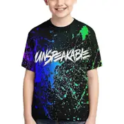 Unspeakable 3d Printed Kids Boys Girls T-shirts Short Sleeve Cartoon Graphic Round Neck Tee Tops -NMAOV C 9-10Y