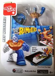 NEWMATTEL APPTIVITY CHARACTER, W RUMBLERS "REY MYSTERIO" WORKS WITH IPAD AND APP