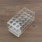 17mm Dia 18 Holes PMMA Rack Stand For 10/15ml Centrifuge Tubes Test Tube