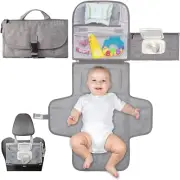 Epzia Portable Baby Changing Pad with Detachable Travel Mat, Smart Wipes Pock...