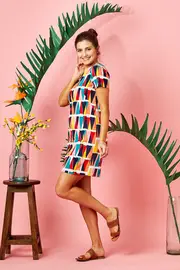 Ally Shift Dress Evening Sunlight--TBL-32-ES