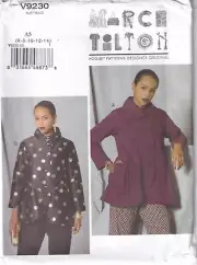 Vogue Sewing Pattern V9230 March Tilton Misses Loose Fitting Jacket Size 6-14
