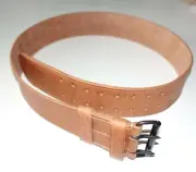 FRENCH ARMY WW1 era repro leather equipment belt Czech made 95cm
