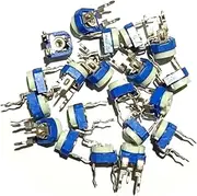 Ｂｅｓｇａ 20Pcs Carbon Film Potentiometer Kit Potentiometer Assortment Kit 101K, Variable Resistor for Convenient Installation