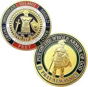 Armor of God Challenge Coin,Prayer Commemorative Coin