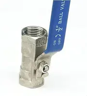 Brass Hose Connector DN10 3/8inch Female Thread SS304 Stainless Steel 1-Piece Reduced Bore Ball Valve Oil Water Air