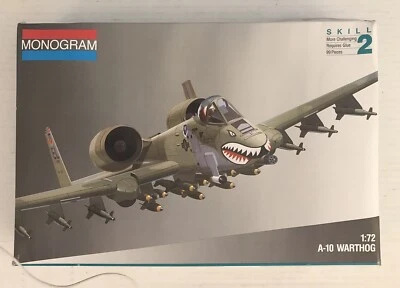 Monogram 1/72 A-10 Warthog Plastic Model Kit 5430 1991