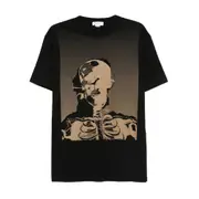 [Alexander Mcqueen] Alexander Mcqueen Skeleton-print Cotton T-shirt M BLACK