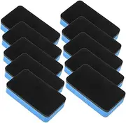 TEHAUX 16pcs Flannel Chalkboard Erasers for Eva Small Dry Erase Boards Dry Erasing Erasers Magnet Blue Dry Erase Board Eraser