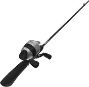 Zebco 33 Pistol Spincast Reel and 2-Piece Fishing Rod Combo, 5.5-Foot Fiberglass Rod with Pistol-Grip EVA Handle, Quickset Anti-Reverse Fishing Reel with Bite Alert, Black
