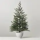 Hearth & Hand with Magnolia Faux Spruce Tree in Fluted Porch Pot NEW WITH TAG