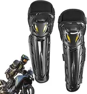 Motorcycle Knee Pads | Adjustable Motorcycle Leg Brace,Reusable Leg Shield, Lightweight Racing Gear for Outdoor Activities, Adventure