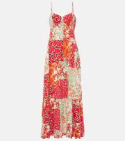 [Diane von Furstenberg] Diane von Furstenberg Etta floral maxi dress AU 18 multicoloured