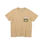 【CHUMS】男 CAMPER COOLER POCKET 短袖上衣 淺棕色-CH012360B001