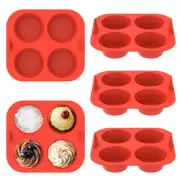 5Pcs Air Fryer Muffin Pan Silicone 4 Cavity Muffin Tin 2.8'' Oven Cupcake Pan