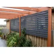 Cut to size then DIY & SQM Guide Patio Carports Dark Grey Slat Fences & Screens