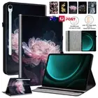 For Samsung Galaxy Tab S7 S8 S9 FE Plus Tablet Pattern Leather Case Flip Cover