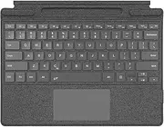NUWONAYA Keyboard for Surface Pro 11/10/9/8/X (13inch), Portable Slim Type Cover for Surface Pro, Wireless Bluetooth Keyboard with Touchpad, Backlits,Built in Pencil Holder,Gray