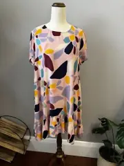 Mister Zimi Ladies Dress Size 10 BNWT Pink Colour block Formal Casual Cocktail