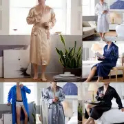 Fashion Mens Comfortable Bathrobe Pajamas Sleepwear Robe Nightwear Nightgown