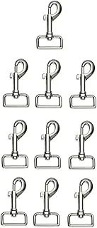 DRESSOOS Dog Leash Clip Pole Snap Pet Leash Clasp 10pcs Metal Swivel Bolt Snap Hooks