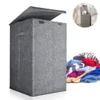 Large Laundry Basket With Lid Clothes Washing Storage Basket Bin Laundry Hamper