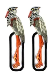 Hand Painted Blue Heron Bird Bookmarks (Set of 2) 455H