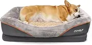 JOYELF Medium Memory Foam Dog Bed, Orthopedic Dog Bed & Sofa with Removable Washable Cover and Squeaker Toys as Gift
