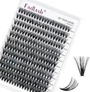 FADLASH Individual Lashes 12-18mm Mix Cluster Lashes 240pcs DIY Lash Extension D Curl Lash Clusters Soft Individual Lash Extensions Eyelash Clusters Wispy Cluster Eyelash Extensions (40D-0.07C, 12-18mm)