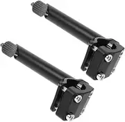PartyKindom 2pcs Bike Stem Riser Extender Black Handlebar Extension for Improved Balance and Comfort for Young Riders Outdoor Adventures
