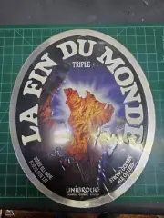 Unibroue LA FIN DU MONDE 18X14" Metal Beer Sign Man Cave Tin Tacker