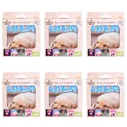 6x 4pc MDI Cork-Backed Drink Coasters Table Protector Mat Set Square Pet Dog