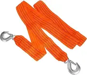 Alipis Car Tow Dolly Strap with Hook Towing Rope Fluorescent Supply for Towing and Rescue Operations Lightweight and Portable Tow Dolly Straps for Vehicle Owners