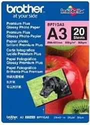 Brother BP71GA3 A3 Glossy Photo Paper (Pack of 20)