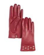 Bloomingdale's Grommet Cashmere Lined Leather Gloves - Exclusive
