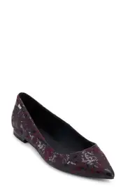 DKNY Vien Pointed Toe Ballet Flat in Bordeaux at Nordstrom, Size 7