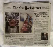 NY TIMES - July 17, 2024 - MENENDEZ GUILTY IN SCHEME TO SELL POLITICAL FAVORS