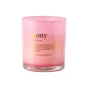 Aunty Noun Vanilla Scented Pink Pearlescent Candle Home Fragrance Round 12.5cm