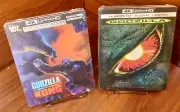 Godzilla vs Kong 4K + Godzilla 98 STEELBOOKS (4K+Blu-ray) NEW-Free S&H!