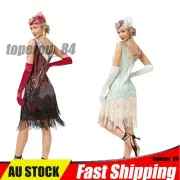 1920s Vintage Sequins Flapper Dress Great Gatsby Party Cocktail Costume XS-2XL